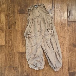 Mayoral Girls Romper Tan Size 4T